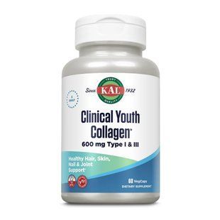 Clinical Youth Collagen I&III 600mg - 60 vcaps (Без етикетки) 2023-10-7661 фото