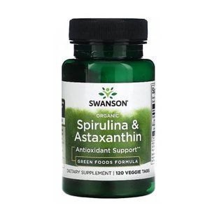 Organic Spirulina & Astaxanthin - 120 veg tabs 2023-10-3392 фото