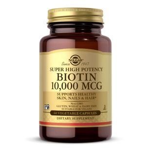 Biotin 10,000mcg - 60 vcaps 2022-10-2983 фото