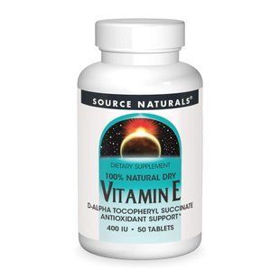 Vitamin E 400 IU D-Alpha Tocopherol - 50 tabs 2023-10-6155 фото