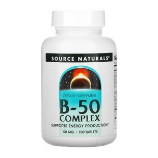 Vitamin B-50 Complex 50mg - 100 tabs 2023-10-2682 фото