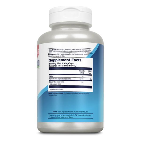 Magnesium Glycinate 350 - 160 veg caps (Затерта дата) 2024-11-0143 фото